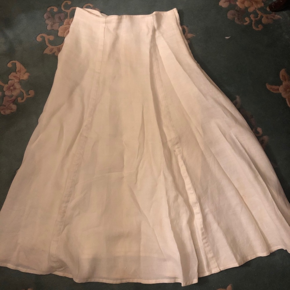 Off-white Linen Skirt